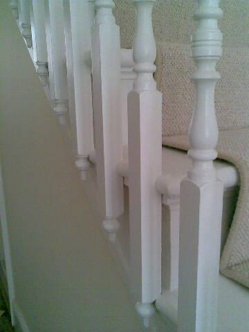 new spindles & banister